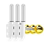 Lerpwige Durabilité Étanche Pêche Capteurs de Morsure Capteurs de Nuit Cloches Alertes Légères Appareils Alertes Sous-mergibles Double Clip Fishing Morsures Systèmes d'alerte