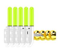 Lerpwige Durabilité Étanche Pêche Capteurs de Morsure Capteurs de Nuit Cloches Alertes Légères Appareils Alertes Sous-mergibles Double Clip Fishing Morsures Systèmes d'alerte