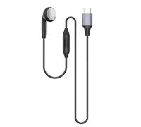 Lerpwige Écouteurs simples avec microphone pour 1 oreille d'écoute 3 5 mm/USB C confortable 1 bouchon d'oreille latéral