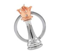 Lerpwige Élégant Porte-clés d'échecs internationaux Roi Reine Chessman Porte-clés Bijoux de cadeaux d'anniversaire sophistiqués pour un usage quotidien