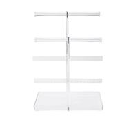 Lerpwige Élégant présentoir à bijoux à 3 niveaux pour collier et boucles d'oreilles avec plateau de rangement dans des designs à la mode