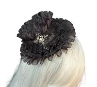 Lerpwige Élégante pince à cheveux en dentelle pour femme - Accessoires de cheveux vintage - Accessoires de cosplay - Décorations de fête pour mariages, fêtes et accessoires confortables au quotidien