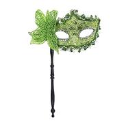 Lerpwige Fête d'Halloween avec bâton de maintien, joli papillon demi-visage, soirée, bal masqué avec bâton de maintien pour fête d'Halloween papillon