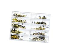 Lerpwige Fit Watch Heures, Minutes et Secondes Ensemble avec mécanisme de montage rapide pour des améliorations efficaces Pièces de montre classiques à trois aiguilles, noir/doré