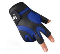 Lerpwige Gants de pêche à 3 doigts coupés - Gants de pêche sur glace respirants - Résistance à l'usure - Kayak pour adulte - Sans doigts pour homme