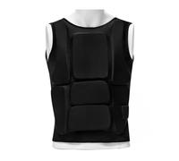 Lerpwige Gilet de protection réglable pour karaté en mousse rembourrée Protection de la poitrine Protection abdominale respirante pour le sport Unisexe