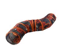 Lerpwige Halloween Citrouille Cats en forme de S Tunnel PlayTube Cats Jouet Hideaways Tente Taquinerie Jouet d'intérieur divertissement pour animaux de compagnie