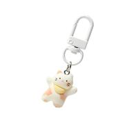 Lerpwige Happy Cats Porte-clés Mode Porte-clés Charme Simple Accessoires Quotidiens Beau Pendentif Sac à Dos pour Femmes Tendance
