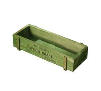 Lerpwige Jardin Decors Trogs Pots décoratifs pour plantes succulentes Caisses rectangulaires Vase Vintage Caisses en bois Pots de fleurs Maison Décoratif Rétro Plantes Pot avec drainage