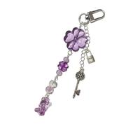 Lerpwige Joli nœud papillon porte-clés pendentif quatre feuilles Magie téléphonique pour sac porte-clés téléphones écouteurs sac à dos sac à main ornement