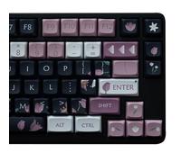 Lerpwige Keycap Thème du langage floral 127 touches Jeu complet Keycaps XDA Hauteur Chaleur Sous Sublimé Pour Keycaps de clavier mécanique Soutenu