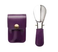 Lerpwige Lève-chaussures pliable en acier inoxydable avec poignée ergonomique léger pour voyage, maison, adultes, accessoire de chaussures compact, Rouge, Taille unique