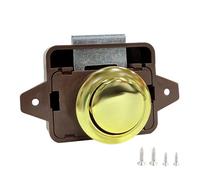 Lerpwige Loquets à bouton-poussoir sans clé pour meubles de camping-car, armoire, armoire avec clé