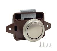 Lerpwige Loquets à bouton-poussoir sans clé pour meubles de camping-car, armoire, armoire avec clé
