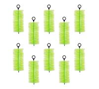 Lerpwige Lot de 10 brosses filtrantes multi-usages pour aquarium - En acier inoxydable - Pour eau douce et salée - Pour étang à poissons