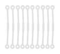 Lerpwige Lot de 10 longs amortisseurs de vibrations pour raquette de tennis - Accessoires résistants aux chocs pour joueur - En silicone souple
