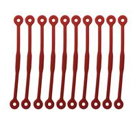 Lerpwige Lot de 10 longs amortisseurs de vibrations pour raquette de tennis - Accessoires résistants aux chocs pour joueur - En silicone souple