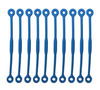 Lerpwige Lot de 10 longs amortisseurs de vibrations pour raquette de tennis - Accessoires résistants aux chocs pour joueur - En silicone souple