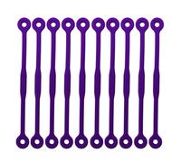 Lerpwige Lot de 10 longs amortisseurs de vibrations pour raquette de tennis - Accessoires résistants aux chocs pour joueur - En silicone souple