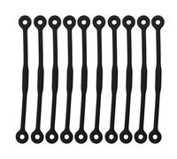 Lerpwige Lot de 10 longs amortisseurs de vibrations pour raquette de tennis - Accessoires résistants aux chocs pour joueur - En silicone souple