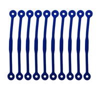 Lerpwige Lot de 10 longs amortisseurs de vibrations pour raquette de tennis - Accessoires résistants aux chocs pour joueur - En silicone souple