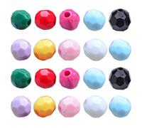 Lerpwige Lot de 1088 perles acryliques imperméables pour décorations faites à la main Bracelets Colliers Fabrication de fournitures Composants de bijoux