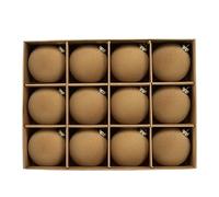 Lerpwige Lot de 12 boules de Noël de 6 cm - Décoration à suspendre - Flocons pour arbre de festival et maison - Plusieurs couleurs