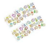 Lerpwige Lot de 16 autocollants Happy Birthday pour cartes de fête d'enfants Étiquettes cadeaux 4 designs Autocollants colorés de fête d'anniversaire