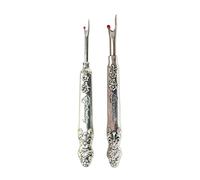 Lerpwige Lot de 2 outils de retrait de fil vintage en métal pour enlever le mécanisme de couture plus ergonomique