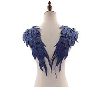 Lerpwige Lot de 2 patchs en tissu pour vestes - Appliques légères pour robe de mariée - Accessoire de costume romantique - Décoration de dentelle