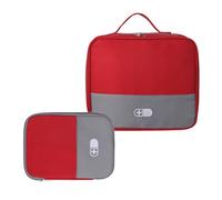 Lerpwige Lot de 2 sacs de rangement imperméables en polyester avec grande et petite taille pour l'extérieur, les voyages, les urgences, les médicaments, les planificateurs cliniques