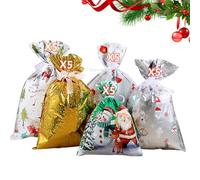 Lerpwige Lot de 30 sacs cadeaux réutilisables avec fermeture sécurisée pour Noël, anniversaire, Nouvel An