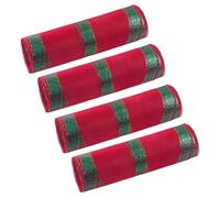 Lerpwige Lot de 4 mailles pratiques pour les décorations de sapin de Noël Convient pour créer des couronnes de nœuds et des arrangements de vacances
