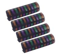 Lerpwige Lot de 4 mailles pratiques pour les décorations de sapin de Noël Convient pour créer des couronnes de nœuds et des arrangements de vacances
