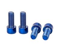 Lerpwige Lot de 4 vis de rechange pour bouteille d'eau de 5 x 12 mm - Vis de rechange en acier inoxydable - Vis à tête hexagonale - Porte-chaudière en acier inoxydable
