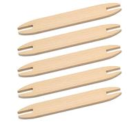 Lerpwige Lot de 5 bâtons à tisser en bois 15,2 cm 25,4 cm Organisateur de tissage long pour rubans de pulls Accessoires de tapisserie