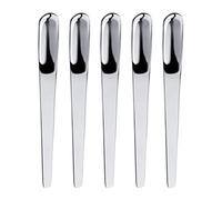 Lerpwige Lot de 5 cuillères plates pour dessert, cuisine, dessert, sucre, mélange, cuillères à café