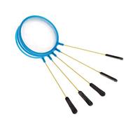 Lerpwige Lot de 5 filets de pêche pour la pêche - 10 à 2 cm - Filet ultra fin - Accessoire d'aquarium pour poissons et crevettes - Poignée en plastique