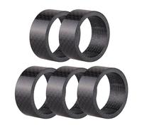 Lerpwige Lot de 5 pièces de rechange en fibre de carbone pour casque de vélo de route et de montagne pour machine à laver vélo fourche avant tronc spacer casque