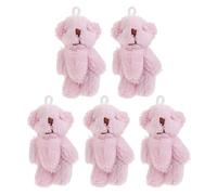 Lerpwige Lot de 5 porte-clés en forme d'ours en peluche pour enfants - Décoration de fête de mariage