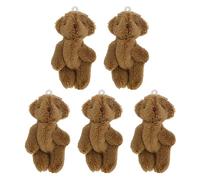 Lerpwige Lot de 5 porte-clés en forme d'ours en peluche pour enfants - Décoration de fête de mariage