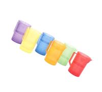 Lerpwige Lot de 6 arcs arc-en-ciel translucides pour enfants - Outil de mesure - Gobelet de mesure avec échelle de volume - Jouet éducatif pour enfants