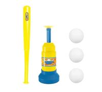 Lerpwige Machine créative de pitching de baseball pour l'extérieur et l'intérieur Exercices de frappe de baseball Entraîneur de baseball Jouet avec 3 balles en mousse Entraînement Motricité Équipement