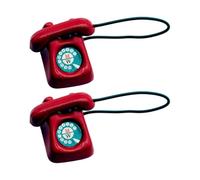 Lerpwige Maisons de poupées vintage en bois à l'échelle 1/12 - Décoration rétro miniature pour maison de jouets, salon, chambre à coucher, décoration de maison de poupée à thème, accessoires de