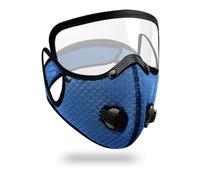Lerpwige Masque anti-poussière unisexe réglable réutilisable lavable avec filtres à carbone valves respiratoires sport masque anti-poussière demi-sports faciaux