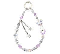 Lerpwige Mode Téléphone Portable Lanyard Bracelet Téléphone Portable Sangle Élégant Coloré Perle Pendentif Anti-perte Poignet Chaîne Bijoux Réglable Poignet Sangle de Téléphone
