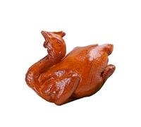 Lerpwige Modèle réaliste de poulet grillé réaliste Canard rôti artificiel pour la photographie et la restauration Présentoir Moyen éducatif Outil de démonstration Exposition
