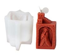 Lerpwige Moules de bougies religieuses famille de Jésus résines de moules en silicone Moules de cuisson faits à la main pour décorations de table