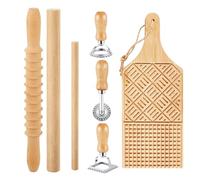 Lerpwige Multifauntal Gnocchi Pasta Outil de fabrication avec planche en bois et tampon Gnocchi Machine à pâtes pour la cuisine créative à la maison