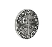 Lerpwige Mystique Salomon King Seal Coin Amulets Bijoux La Sagesse La Prospérité Symbole Salomon Jupiter, Comme décrit